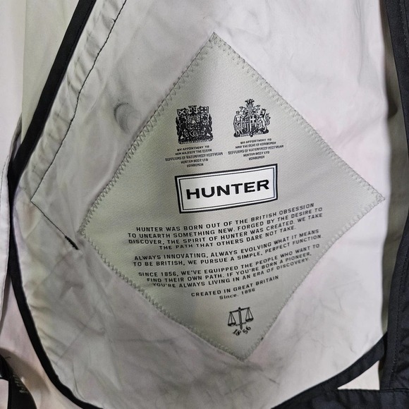 Hunter‎ Original Swing Jacket Women's L Black Hooded Cinch Waist Lightweight - Picture 11 of 14